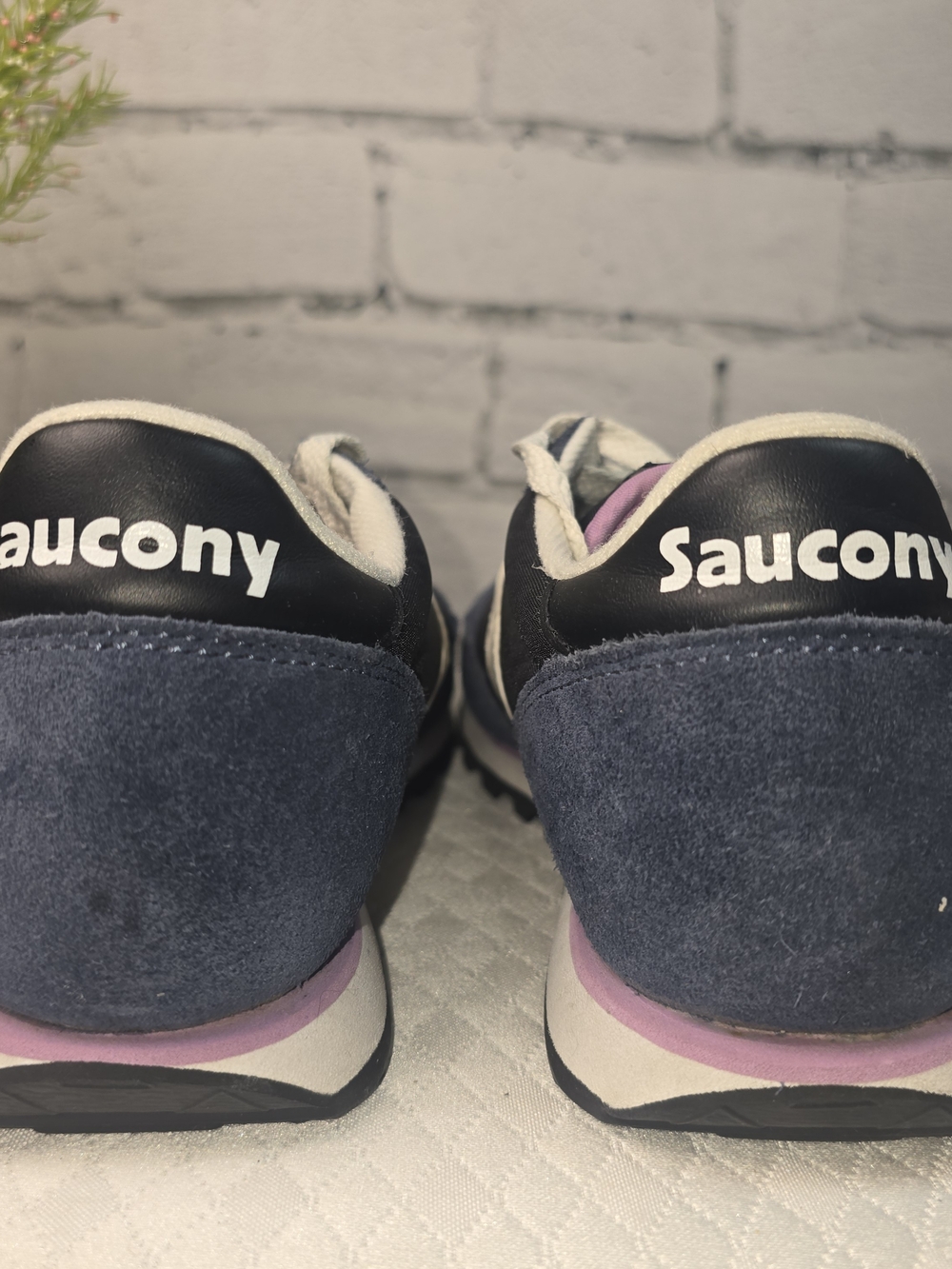 SACUCONY JAZZ LOW PRO SNEAKERS SUEDE NAVY WOMENS SIZE 7.5 - Picture 8 of 10